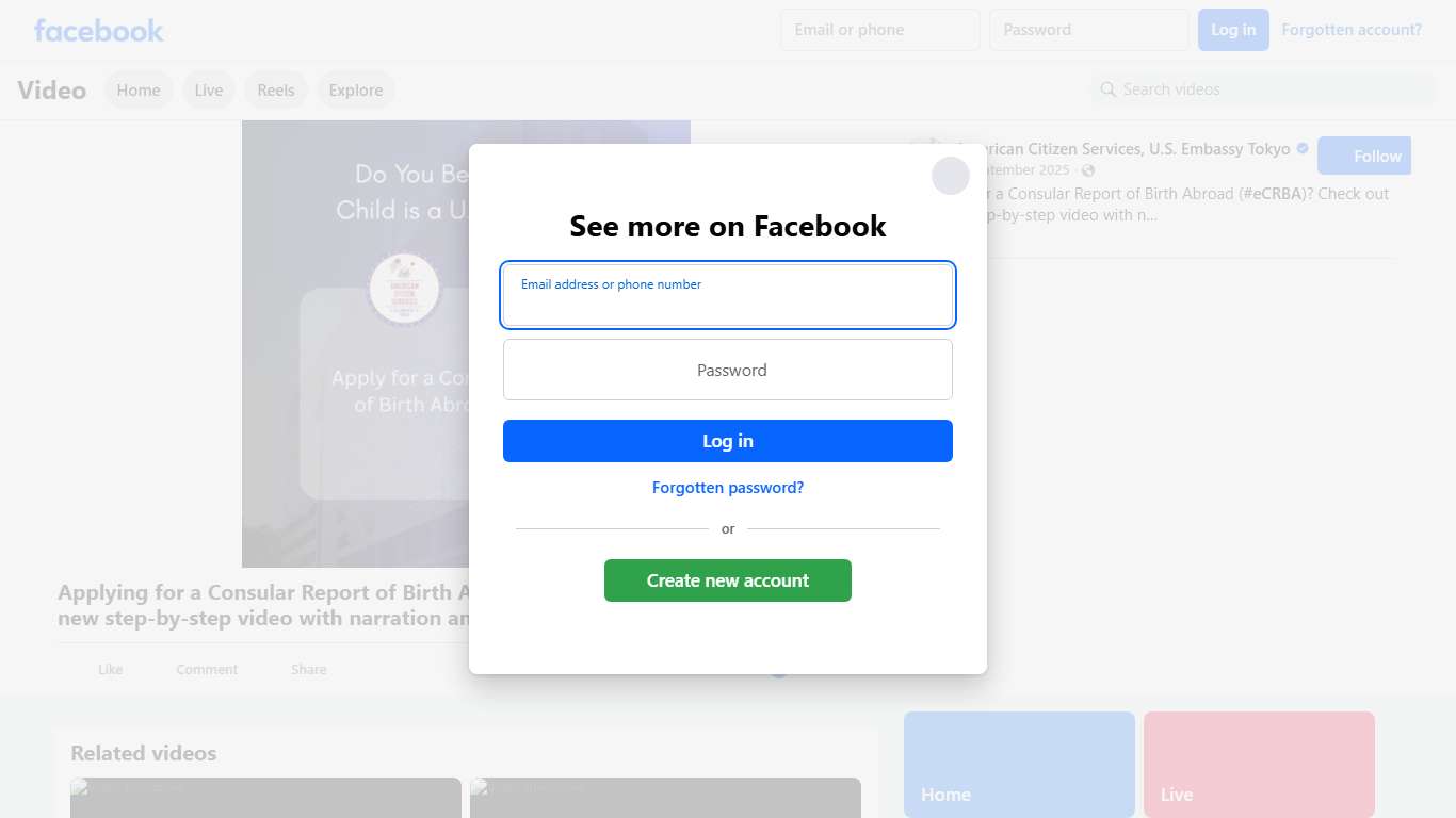 Applying for a Consular Report of Birth Abroad (#eCRBA)? Check out our new step-by-step video with narration and visual guides to guide you through the process. Learn more on our website: https://jp.usembassy.gov/services/citizenship-services/birth/online-crba-eligibility/ | American Citizen Services, U.S. Embassy Tokyo | Facebook